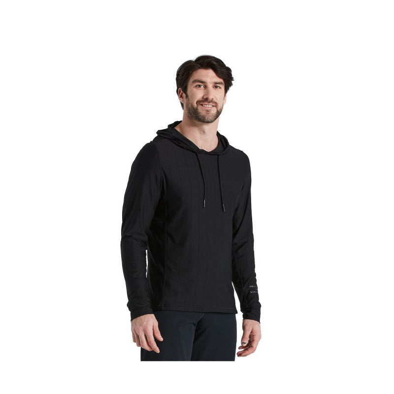 Seamless Zip Sweatshirt Mood Indigo Melange, Training sweatshirts